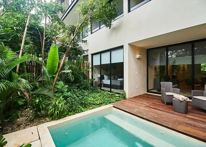 Spacious Aldea Zama Ground Floor Condo With Private Pool