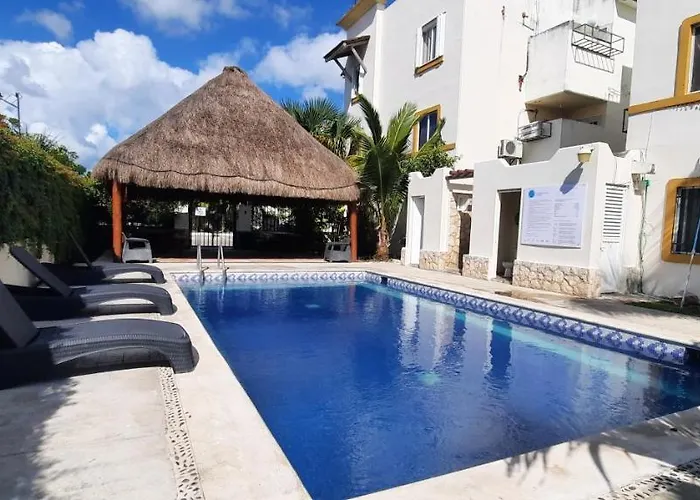 Apartamento En Fraccionamiento Privado 6 Personas 5 Camas Con Piscina Cerca De La Playa