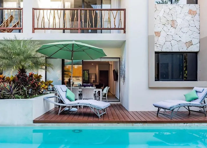 Stylish 2B Apartment With Direct Pool Access In Aldea Zama