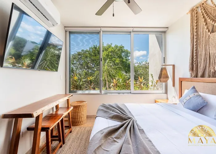 Nhoa 307B Lux 1Br Condo Pool View In Aldea Zama