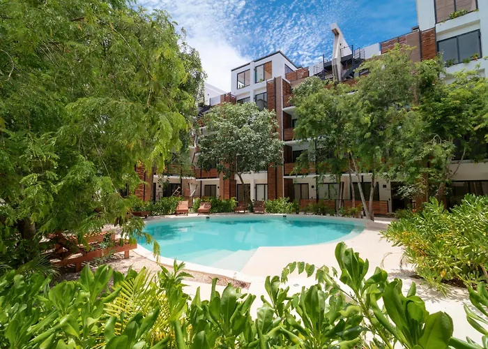 Apt With Private Rooftop In Tulum, 2 Br
