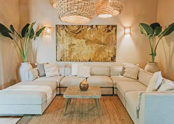 Boho-Chic Villa With 4 Bedrooms & 5 Bathrooms In Exclusive Playacar Phase 2