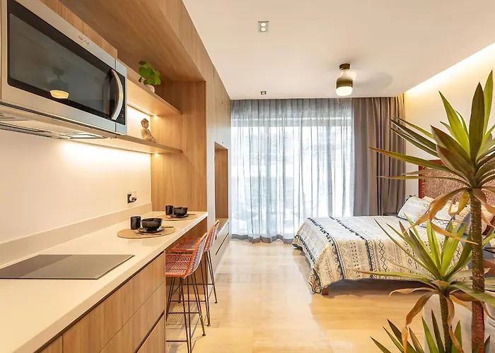 Cozy Studio With Rooftop Pool In Downtown Playa