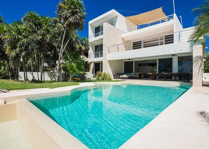 Casa Pelagia Beachfront Luruxy Villa In Tulum