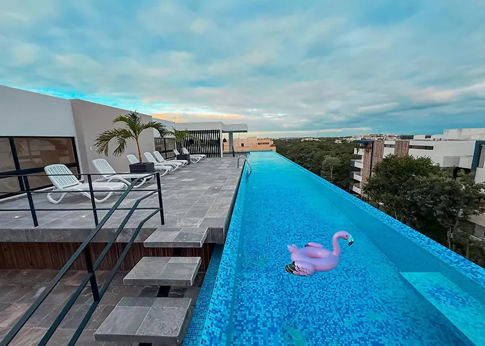 1 Bedroom Apartment In Aldea Zama King Bed Wifi Elle 01
