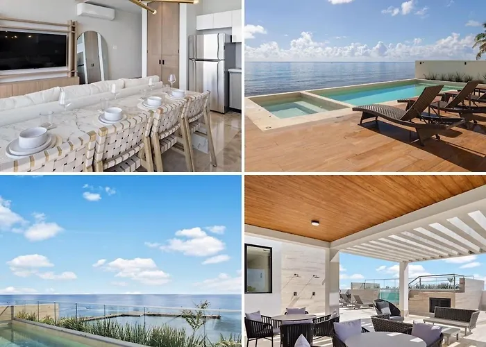 Oceanfront Luxury 2Br Apartment In Puerto Morelos