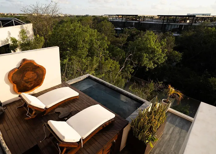 Luxury Penthouse With 3-Level, 3240 Sqft , Private Pool, Terrace And Roof Top At Tulum Jungle