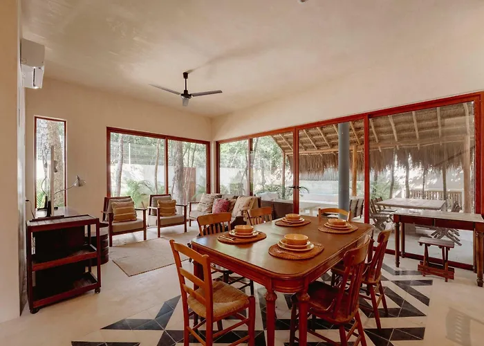 Chic 4Br Villa With Private Pool In Holistika Tulum