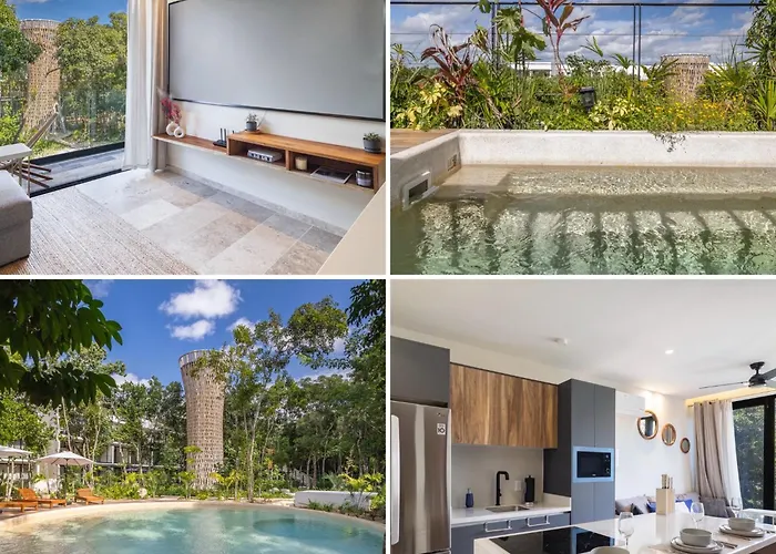 Penthouse 2Br In Tulum With Private Rooftop And Pool