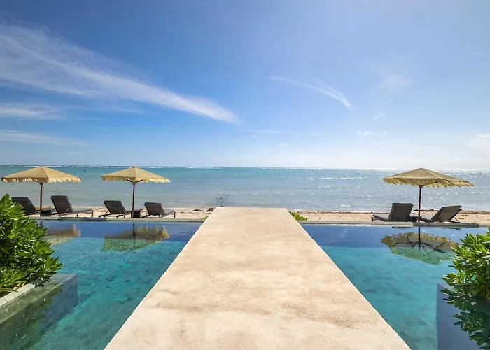 Beachfront 2Br Condo In Bahia Tankah, Tulum