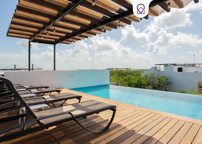 Modern Ph With Private Pool In Tulum, 2 Bedrooms