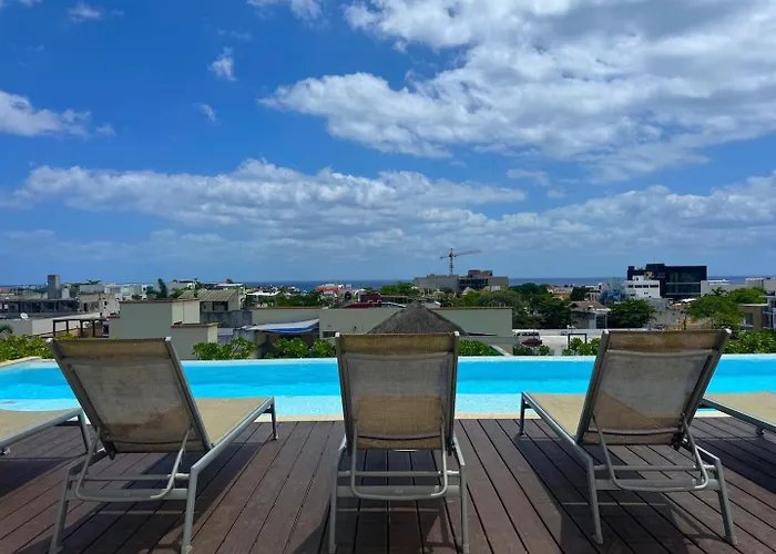 Seaview Roof Pool And Hammock 3 Blocks From Beach