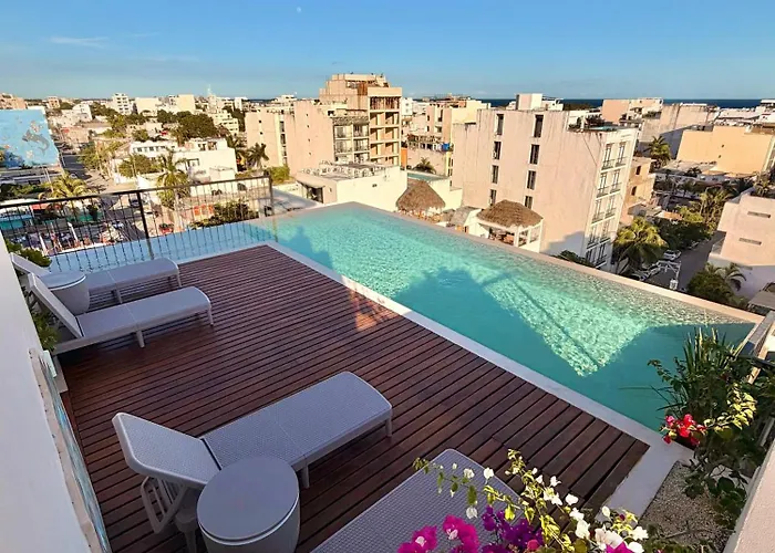 Nuevo Estudio Con Rooftop Y Alberca Cerca De La 5A Av Y Playa