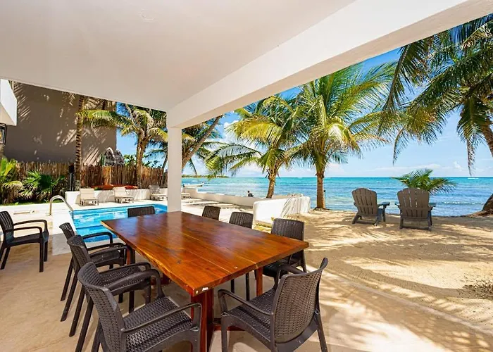Oceanfront Home With Beach Access Pool Balconies & Waterfront Hammocks - Villa Sol