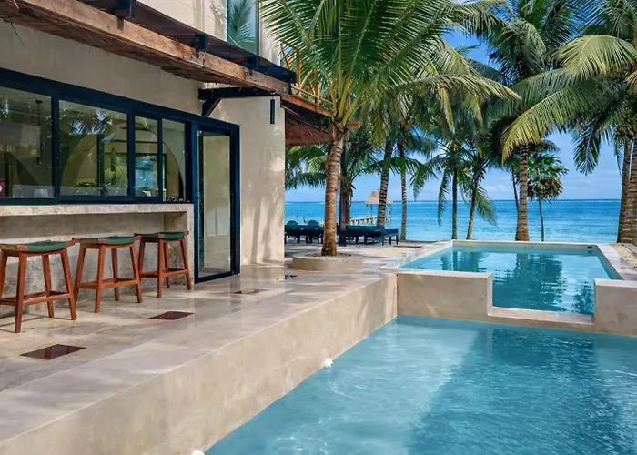 Beachfront Home With Private Heated Pool Jacuzzi Sauna Ocean Views & Ac - 7Th Heaven