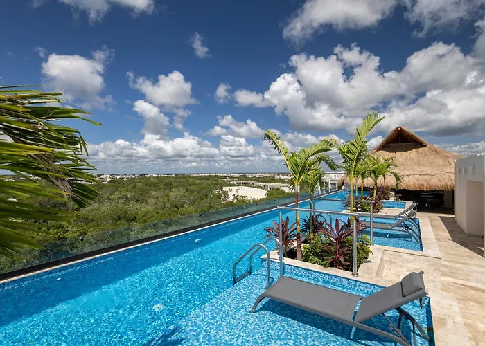 Infinity Pool Rooftop Luxury Studio Aldea Zama