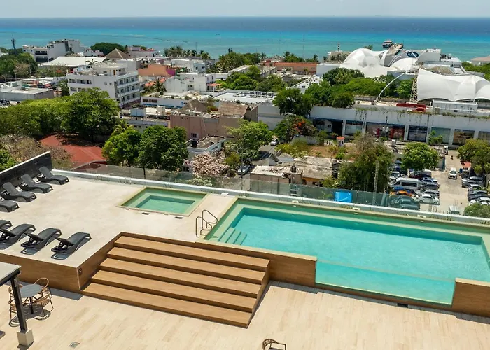 Musa Del Carmen, Centric Apt With Rooftop, Pool, Hot Tub, Gym