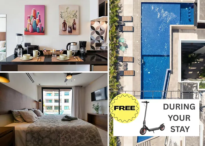 Studio Mit Pool, King-Size Bed, Balkon
