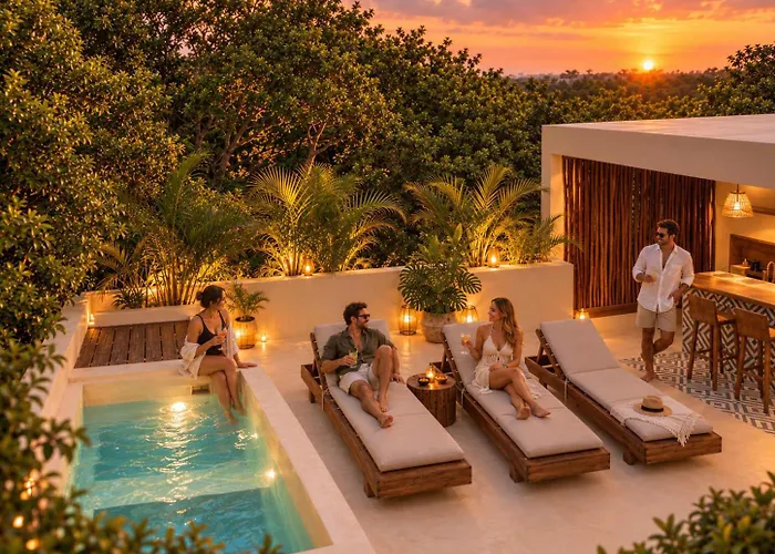 Elegant Boho Tulum Villa 3 Pools And Jacuzzi