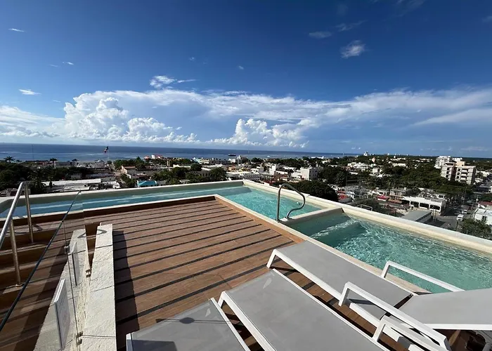 Stylish Apartment With Pool And Gym In Cozumel